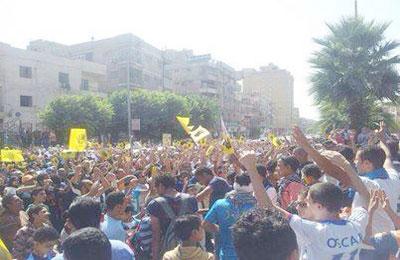 مسيرة بالهرم تنديدا بانتخابات العسكر