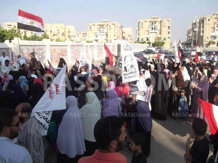 مسيرة رافضة لانتخابات العسكر بكفر حكيم بالجيزة