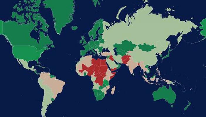 المخاطر العالمية: 21 دولة بينهم مصر تشهد انخفاضًا في خطر الإرهاب