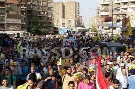 مسيرة من أمام مسجد القعقاع بالمرج تضامنا مع انتفاضة السجون