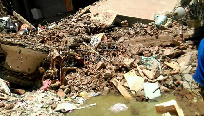 مصرع سبعة في انهيار عقار بالكراكون في أسيوط