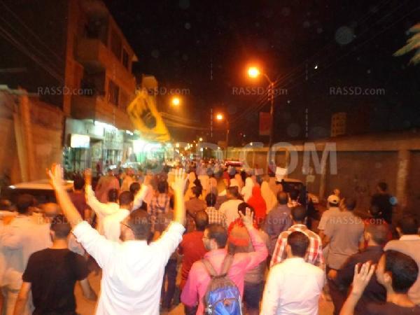 تظاهرة ليلية بمدينة بني سويف‫‬ ضمن أسبوع “تقدموا.. ننتصر”