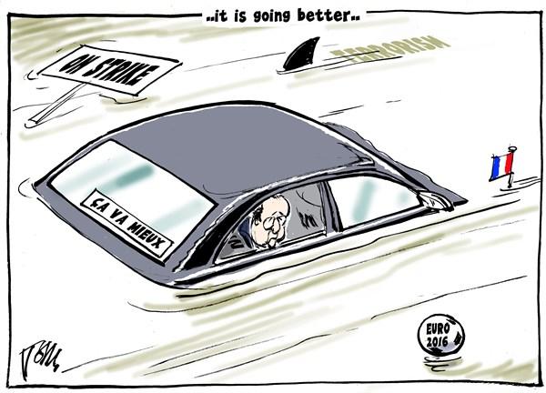 فيضان باريس وغلاء الأسعار والقضية الفلسطينية.. أبرز كاريكاتيرات اليوم