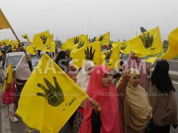 مسيرات مناهضة للانقلاب بمحافظة كفر الشيخ