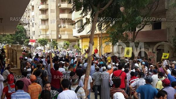 ثوار المعادي يتصدون لأمن الانقلاب ويستكملون مسيرتهم