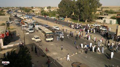صيادين”البردويل” يقطعون الطريق الدولي