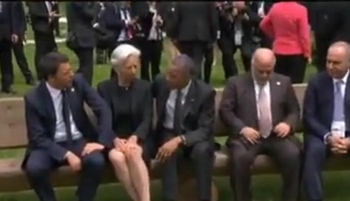 بالفيديو.. أوباما يضع رئيس وزراء العراق بموقف محرج في قمة السبع