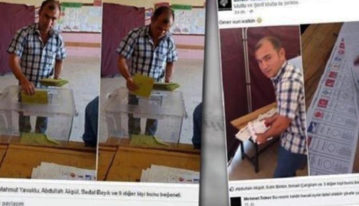 بالصور.. عضو بـ”الشعوب الديمقراطي” يزوّر أوراق انتخابية لصالح حزبه