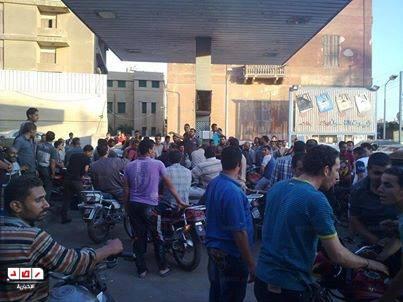 اشتباكات بين السائقين والعاملين بمحطات بنزين الدقهلية