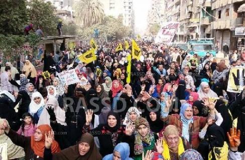 مسيرة حاشدة بالمرج تنديدا بحكم العسكر