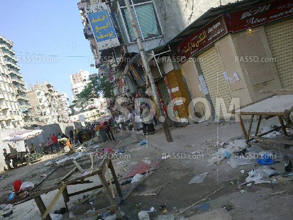 حملة كبيرة لإزالة سوق المعهد الديني بشرق الإسكندرية