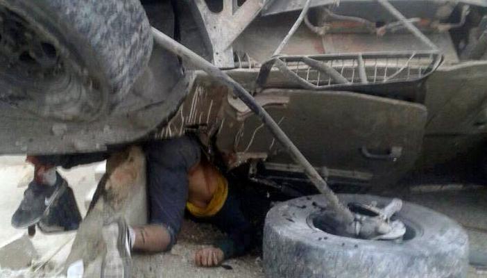 بالصور.. تفاصيل استشهاد شاب فلسطيني تحت سيارة “جيب” إسرائيلية