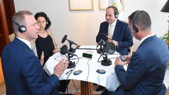 السيسي لراديو ألماني: الإعلام والمواطنون يتحدثون بحرية دون تدخل