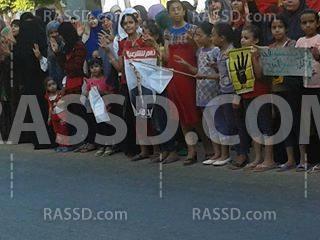 سلسة بشرية في دمياط تنديدًا بالاعتداءات على “حرائر القناطر”