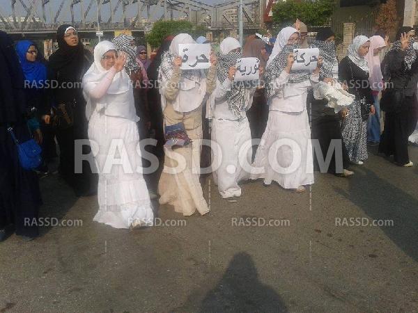 مظاهرة لفتيات “المنصورة” للإفراج عن المعتقلات