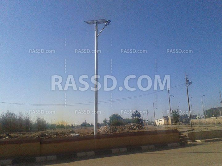 تركيب”أعمدة طاقة شمسية”بـ5 مليون جنيه في بلد “السد العالي”