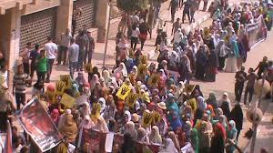 وقفة احتجاجية لطلاب جامعة الزقازيق رفضًا لتنصيب السيسى