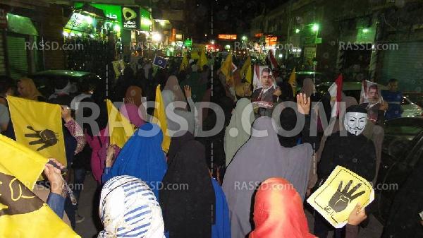 مسيرة ليلية حاشدة في السويس