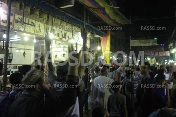 ثوار” إمبابة” ينظمون مسيرة ليلية رافضة للانقلاب