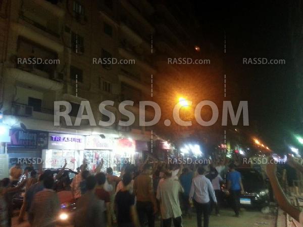 اعتداء داخلية الانقلاب بالغاز والخرطوش على مسيرة بحلوان