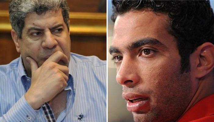 مشاجرة بين شوبير وشادي خلال مباراة “خماسية” داخل الأهلي