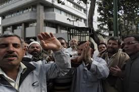 تظاهرة للعاملين باستئناف المنصورة أمام “وزراء الانقلاب”