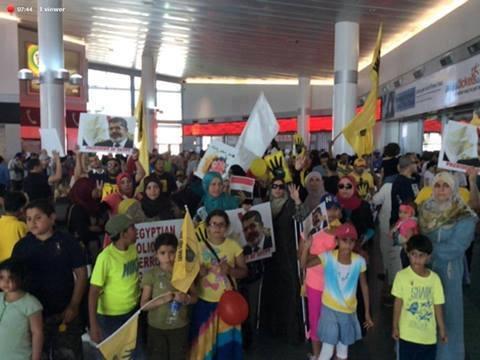 وقفة احتجاجية لأحرار الجالية المصرية بأمريكا ضد حكم قائد الانقلاب