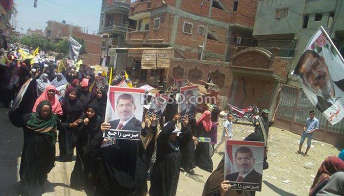 بالصور.. مسيرات بعدة محافظات تندد بحكم إعدام “مرسي”