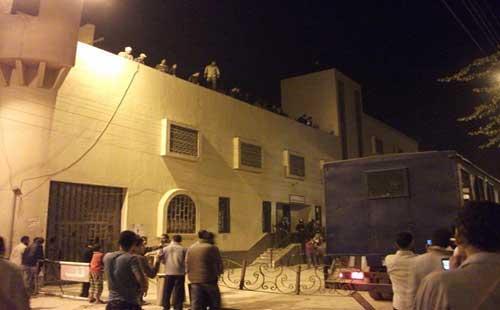 هجوم مسلح على قسم شرطة أبشواي في الفيوم