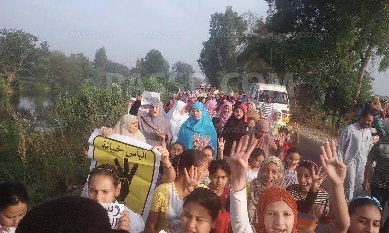 فعاليات صباحية بكفر الشيخ والشرقية رفضا للانقلاب