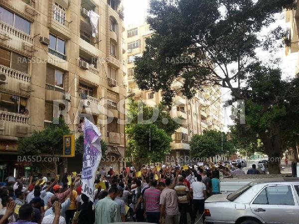 مسيرة حاشدة رافضة للانقلاب تجوب شوارع “حلوان”