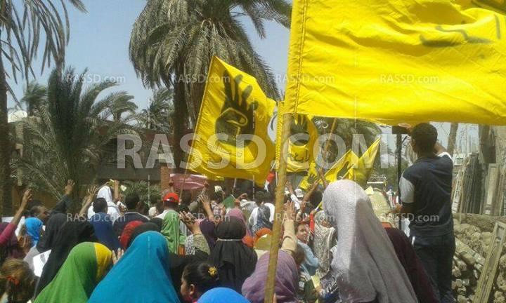 مسيرات مناهضة للانقلاب العسكري في محافظة “أسيوط”