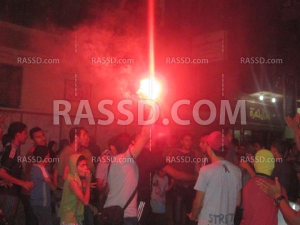 وقفة لاستقبال أمين الحرية والعدالة بكفر الزيات عقب إخلاء سبيله