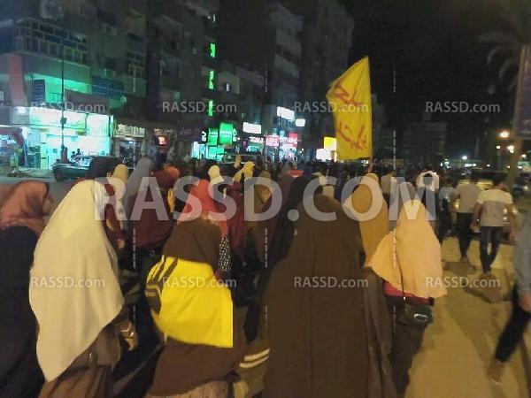 مسيرة ليلية بالسويس تنديدا بالانقلاب العسكري