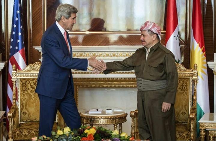 كيري فى كردستان لحث الأكراد على انقاذ المالكي