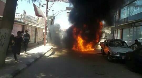 مجهولون يشعلون النيران بمبنى أمن الدولة بالزقازيق