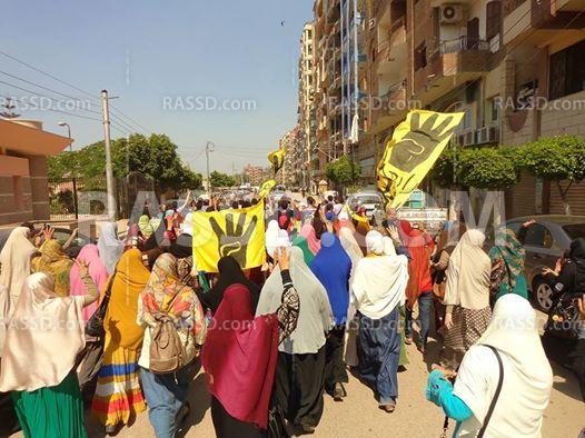 “عفاريت ضد الانقلاب” تتظاهر بـ”شبين الكوم” في المنوفية