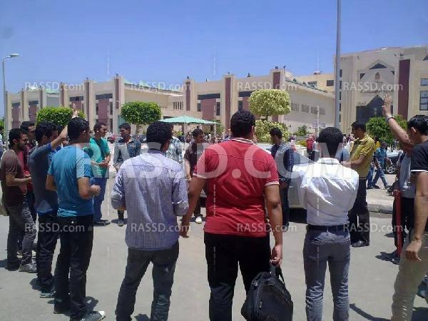 وقفة إحتجاجية لـ”طلاب ضد الانقلاب” بهدنسة طنطا