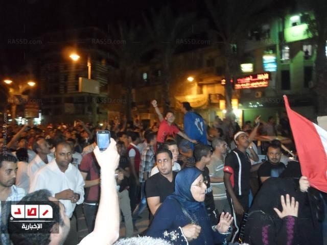 مسيرة بالسويس للإعلان عن رفض خطاب الرئيس