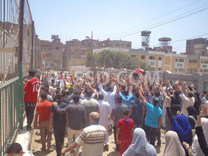 مسيرة بالمحلة الكبرى تنديدا بالانقلاب العسكري