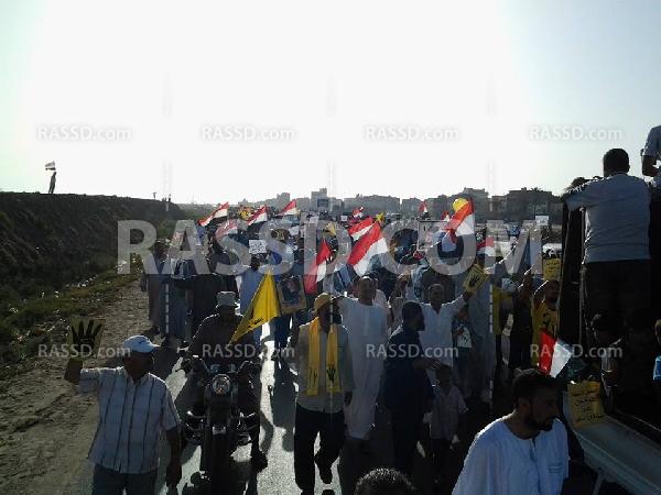 مسيرات حاشدة بـ”كفر الشيخ” للمشاركة بجمعة “سنحيا كرامًا”