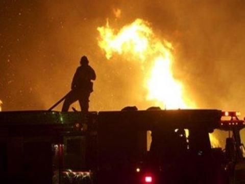 بلطجية يشعلون النيران فى نقطة شرطة الطابية بالإسكندرية