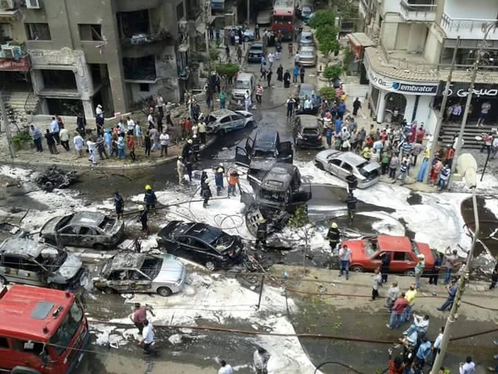 فيديوهان ومصدر أمني يكشفان عدم مقتل النائب العام في التفجير