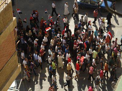 مسيرات تجوب بورسعيد لاسقاط النظام واشتباه بسيارة بها سلاح