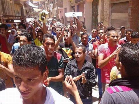 مسيرة طلابية ببنى سويف رفضا لحكم العسكر