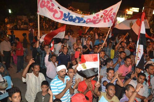 مظاهرات الوادي الجديدة الداعية لرحيل الرئيس تنتهي دون عنف