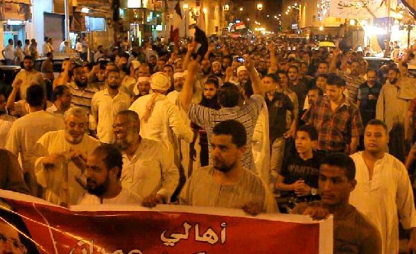 مسيرة مؤيدة للرئيس تجوب شوارع قنا لميدان الساعة