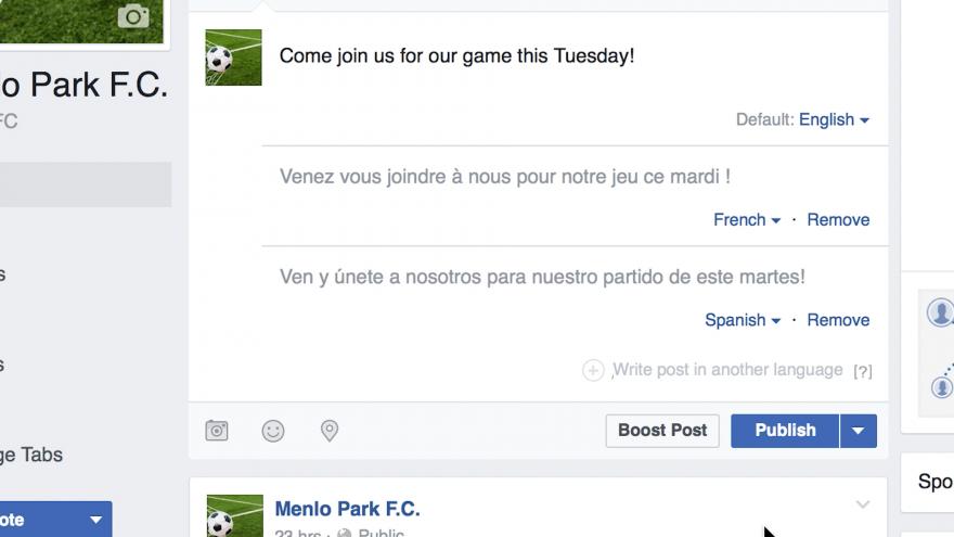 “فيس بوك” تتيح للمستخدمين ترجمة منشوراتهم إلى لغات أخرى