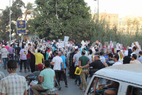 مسيرة بالهرم قبل الإفطار للتنديد بالانقلاب