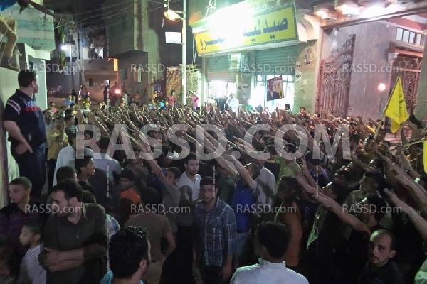 مسيرة ليلية بمدينة “القرين” بـ”الشرقية” رفضًا للانقلاب